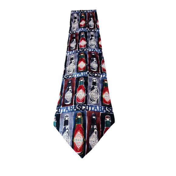 TABASCO Hot Sauce  Men's 100% Silk Neck Tie - Picture 2 of 5